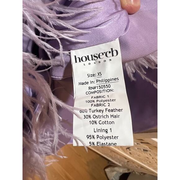 House of CB Helena Orchid Satin Midi Dress Size XS Extra Small - Picture 8 of 10